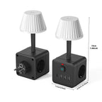 Lampe de Chevet + Multiprise 3 Prises & 4 Ports USB