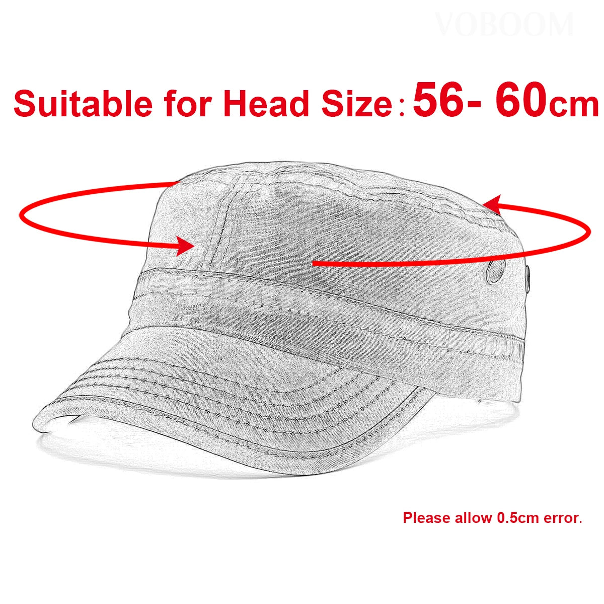 Casquette Militaire Vintage Homme en Denim Délavé avec Design Respirant Réglable