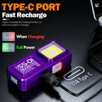 Mini Lampe Torche LED COB Rechargeable USB Magnétique – 1 ACHETÉE = 1 OFFERTE