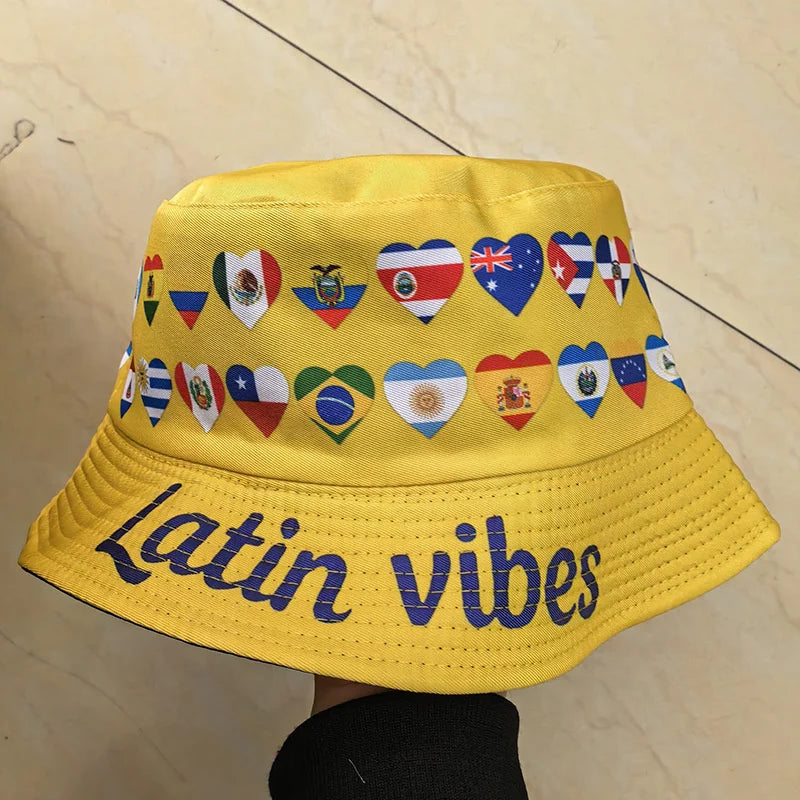 Chapeau Bob Unisexe Réversible Drapeaux Coupe du Monde 2026 – Pour Fans de Football
