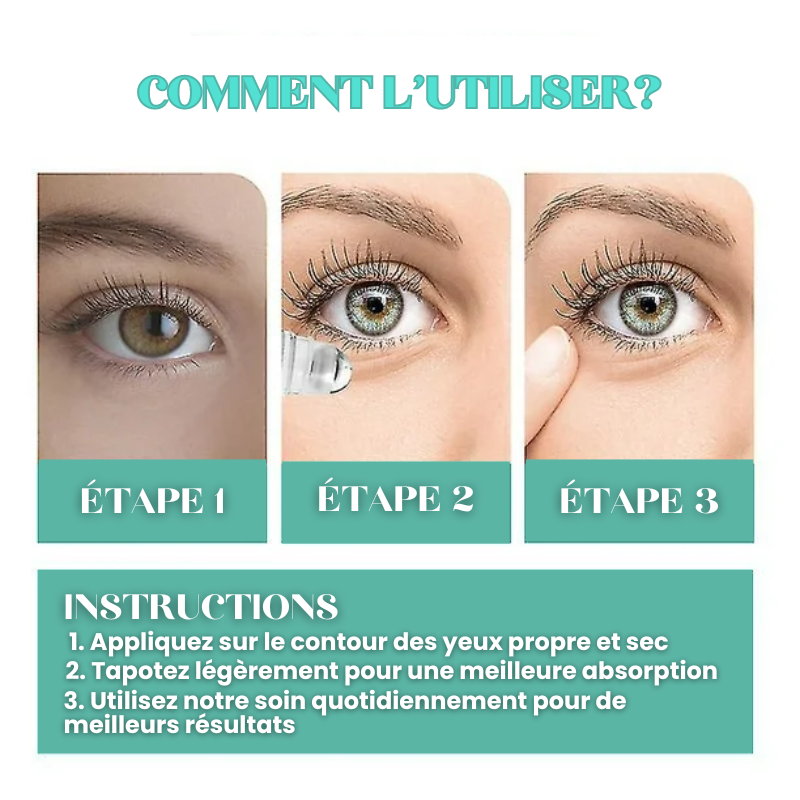 Soin Roll-on pour les yeux secs et améliore la vision