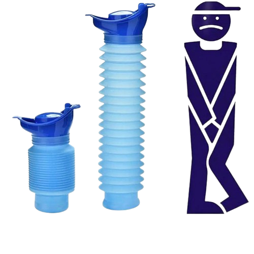 Urinoir Portable Rétractable 750ml – Voiture & Camping