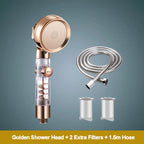 Turbocharged Filtered Shower Head 3 Modes