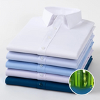Chemise infroissable en fibre de bambou pour Homme