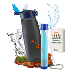 Gourde filtrante pour eau non potable + E-BOOK OFFERT