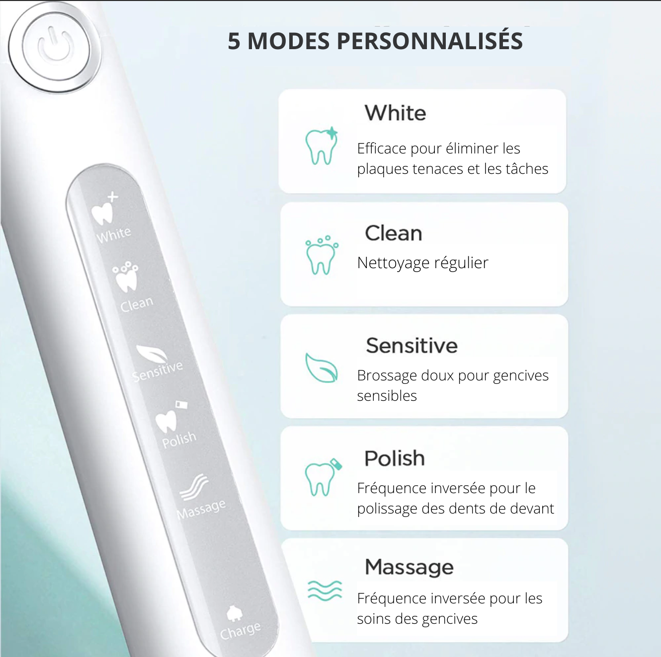 Brosse à dents électrique sonique