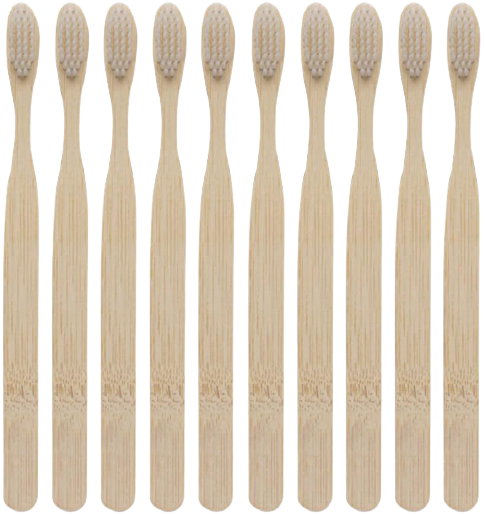 Brosse à dent en Bambou - Lot de 10
