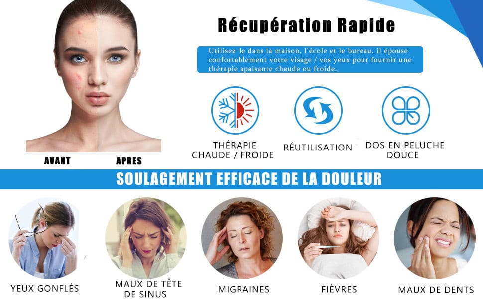 Masque Gel Thermo Thérapeutique Réutilisable