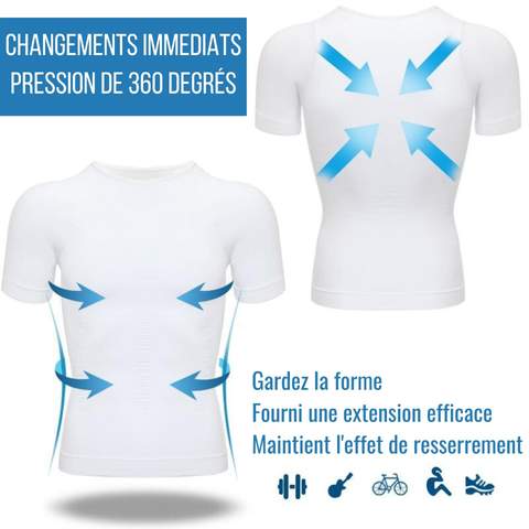 T-shirt Gainant Amincissant Mixte