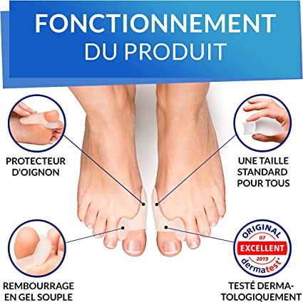 Paire de Correcteur Hallux Valgus en Silicone