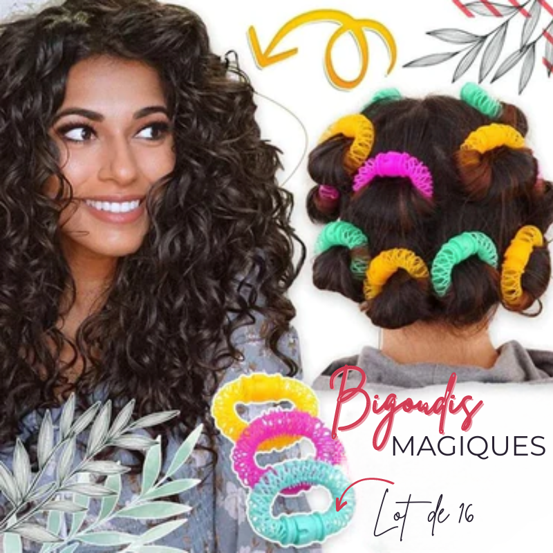 Bigoudis magiques - Boucles sans chaleur - x16