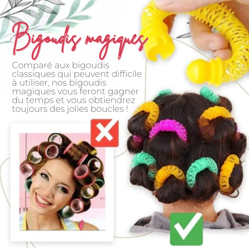 Bigoudis magiques - Boucles sans chaleur - x16