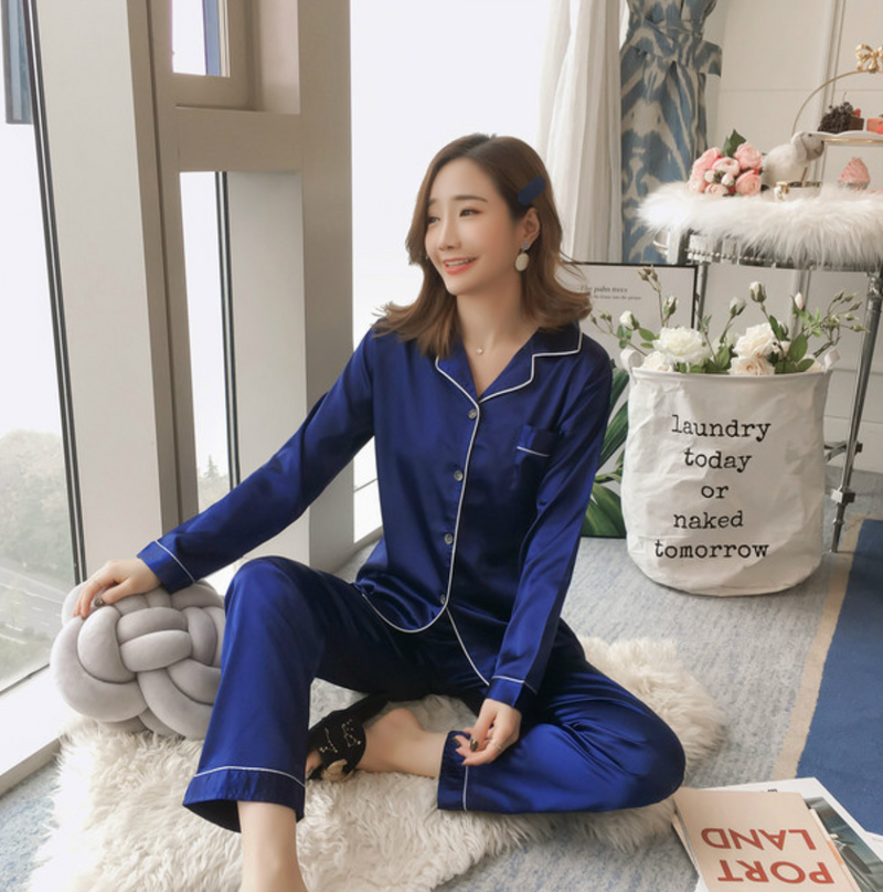 Pyjama en satin Femme