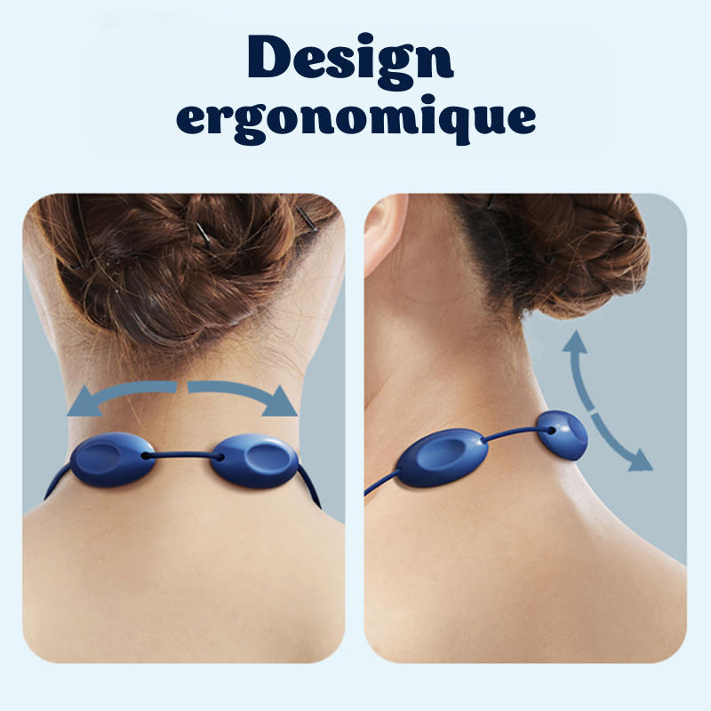 Mini masseur chauffant pour cervicales - 5 Modes & 15 intensités