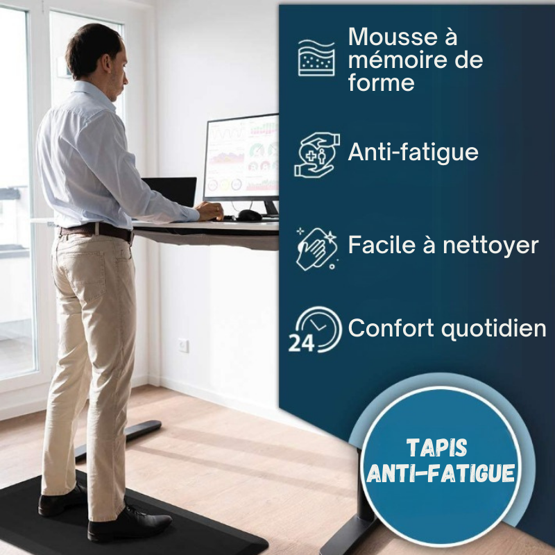 Tapis à mémoire de forme anti-fatigue