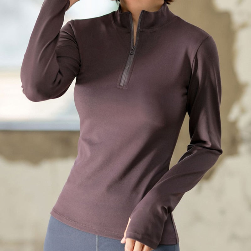 Zip Shirt - Haut de sport manches longues mitaines