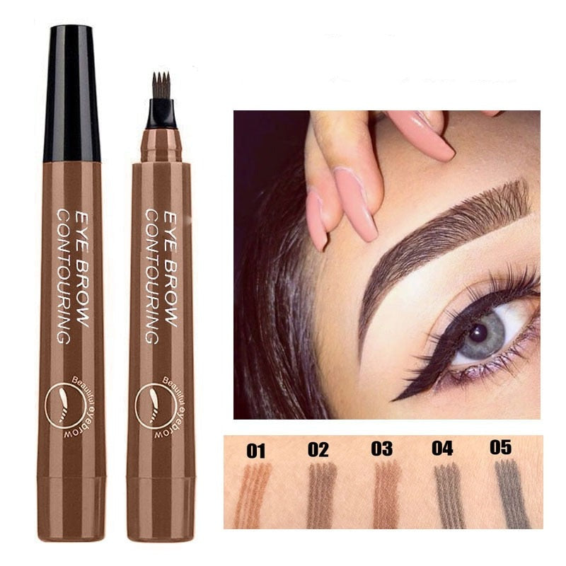 BROW PEN - Stylo feutre à sourcils 4 pointes précises - 1 ACHETÉ = 1 OFFERT
