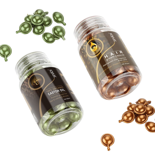 Capsules d'huiles réparatrices pour cheveux