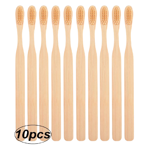 Brosse à dent en Bambou - Lot de 10