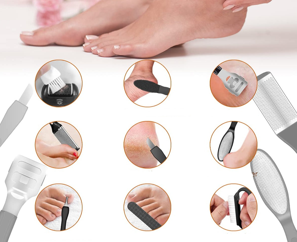 Kit pédicure complet - 9 PCS