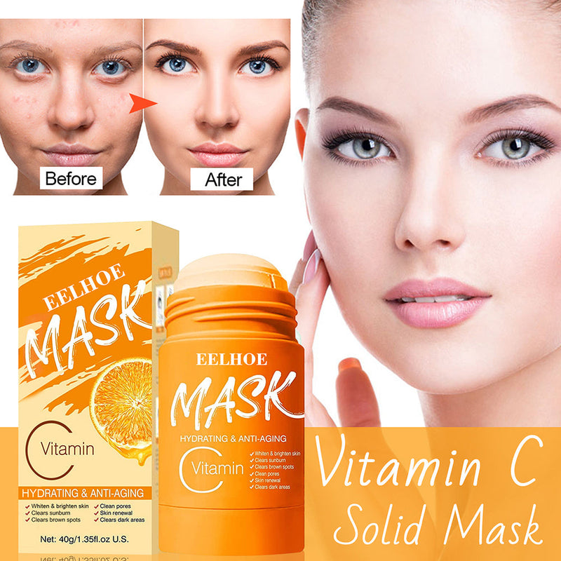 Lot de 2 Masques en stick pour le visage (Argile, Charbon ou Vitamine C)