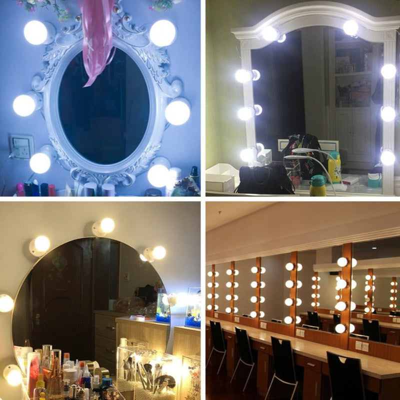 10x Applique LED pour miroir - 3 Modes