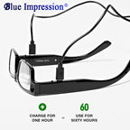 Lunettes de lecture 2 en 1 - Anti lumière bleue & LED