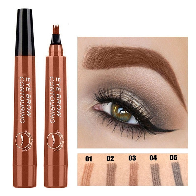 BROW PEN - Stylo feutre à sourcils 4 pointes précises - 1 ACHETÉ = 1 OFFERT