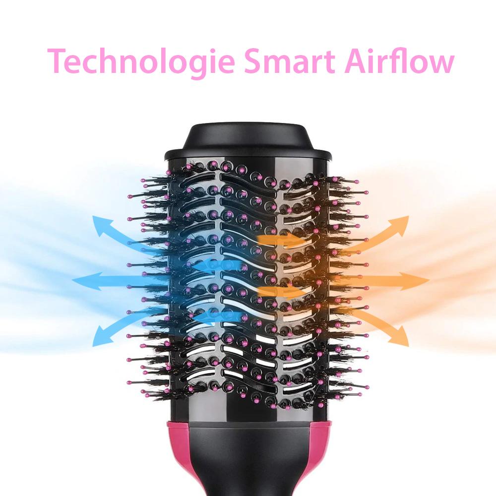 Brosse 3 en 1 - Brosse, Chauffe et Lisse