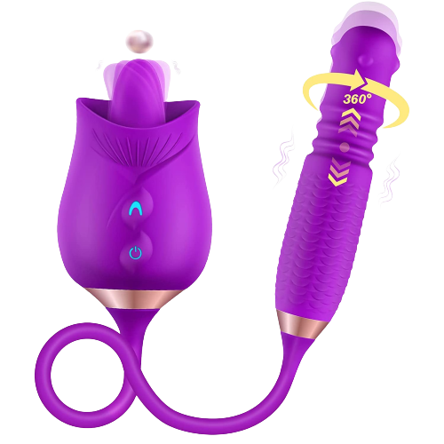 ROSE VIBRATOR - Sextoys 3 en 1