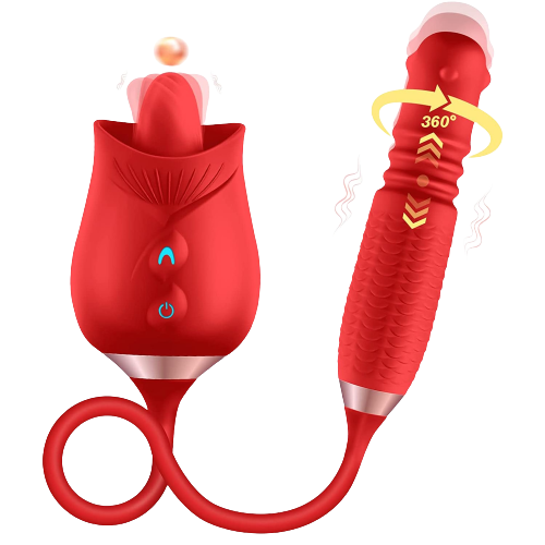 ROSE VIBRATOR - Sextoys 3 en 1