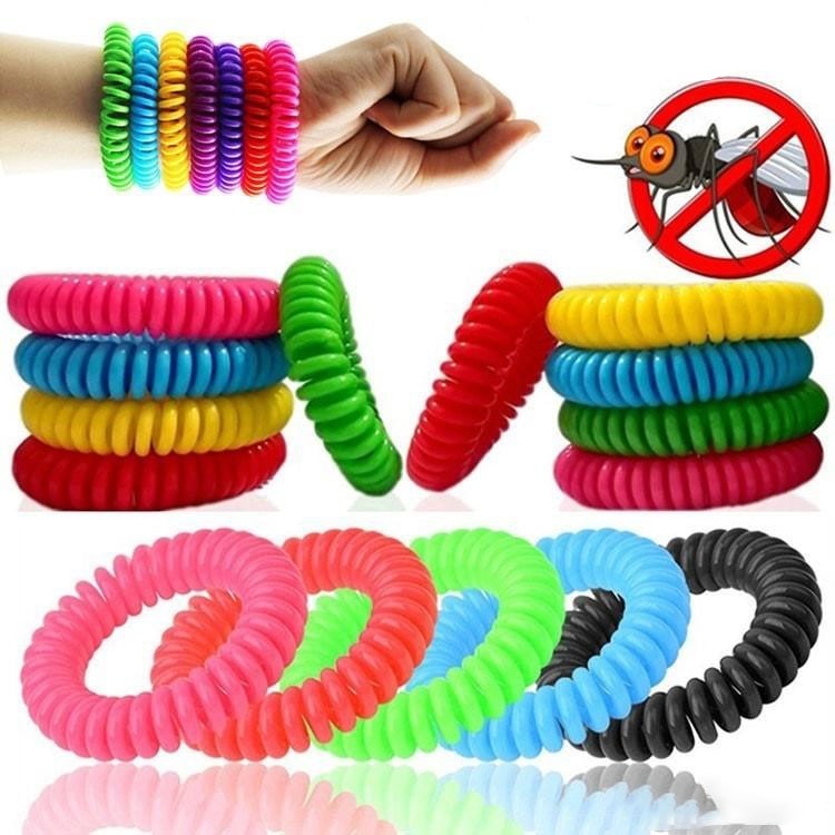 Lot de 10 Bracelets à la citronnelle anti-moustiques