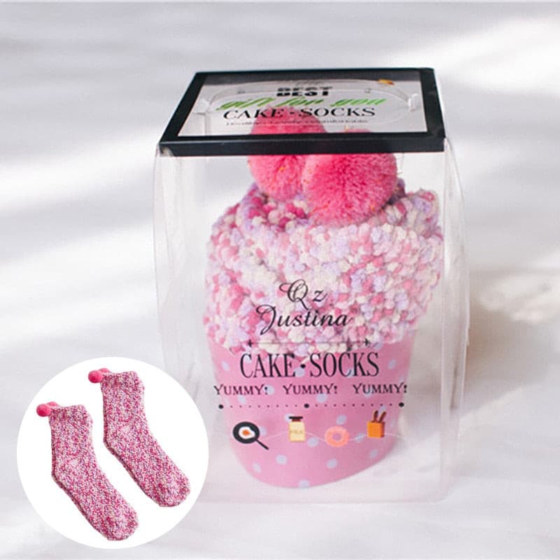 Chaussettes polaires façon Cup Cake