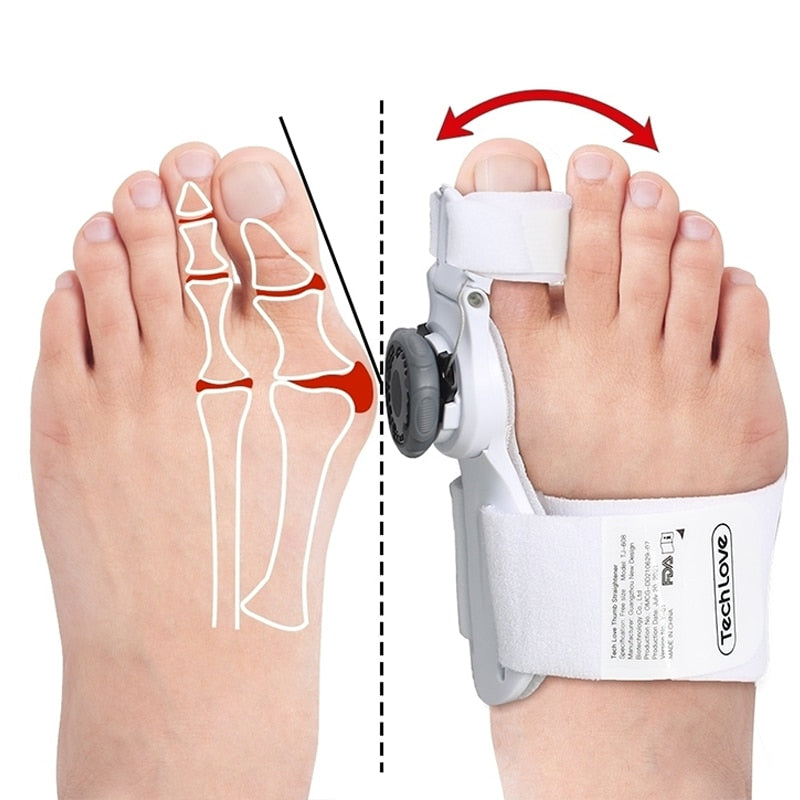 Attelle ajustable pour hallux valgus