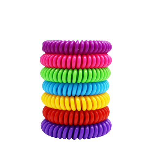 Lot de 10 Bracelets à la citronnelle anti-moustiques