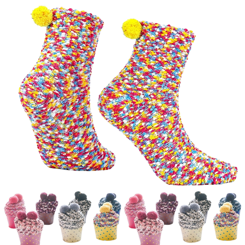 Chaussettes polaires façon Cup Cake