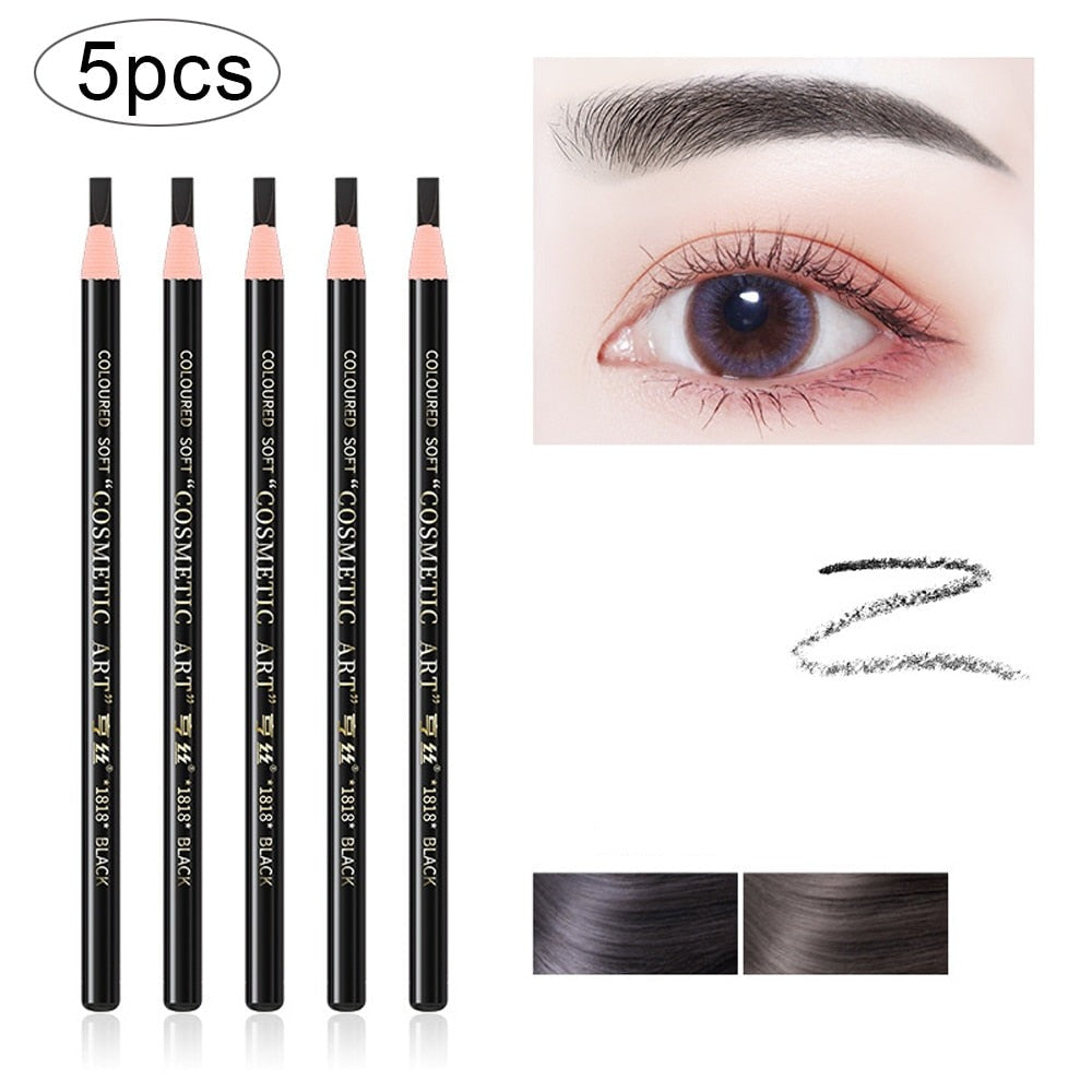 5x Crayons à sourcils longue tenue - Pas besoin de tailler