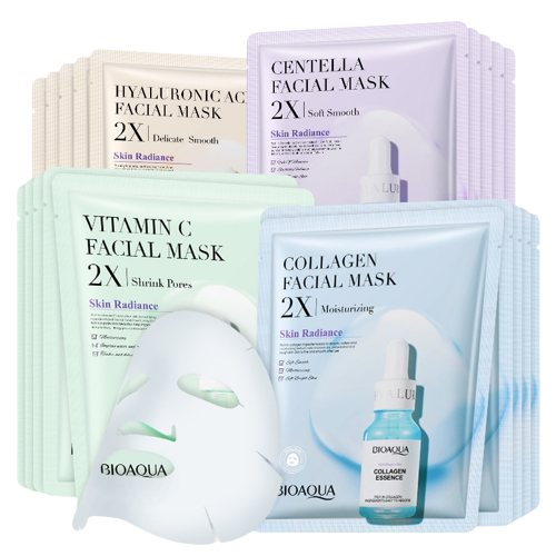 Lot de 20 Masques en tissu - Soin visage