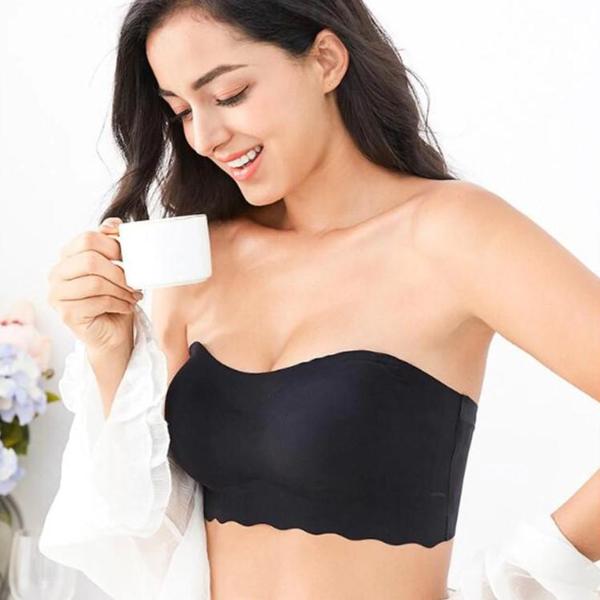 Soutien gorge Bandeau Bretelles Amovibles et Sans armatures