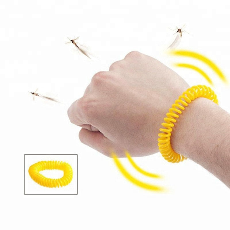 Lot de 10 Bracelets à la citronnelle anti-moustiques