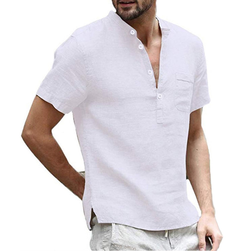 Chemise en lin respirant pour Homme