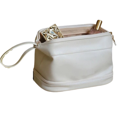 Trousse de toilette en Cuir - Double niveau