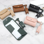 Pochette anti-bactérienne pour masques + Porte clé pour gel hydroalcoolique