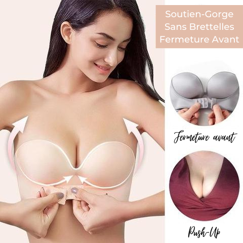 Soutien-gorge sans bretelles fermeture avant