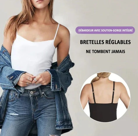 TOPBRA - Débardeur avec soutien-gorge intégré