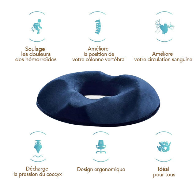 Coussin donut pour le coccyx