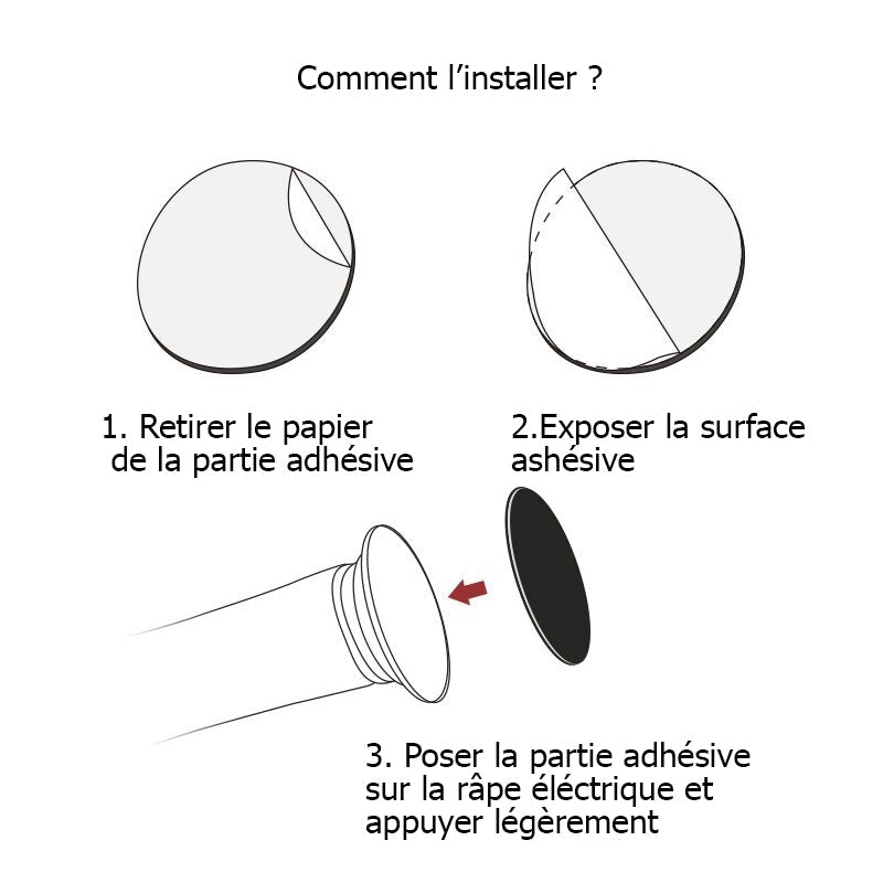 Lot de 60 disques pour râpe à pieds