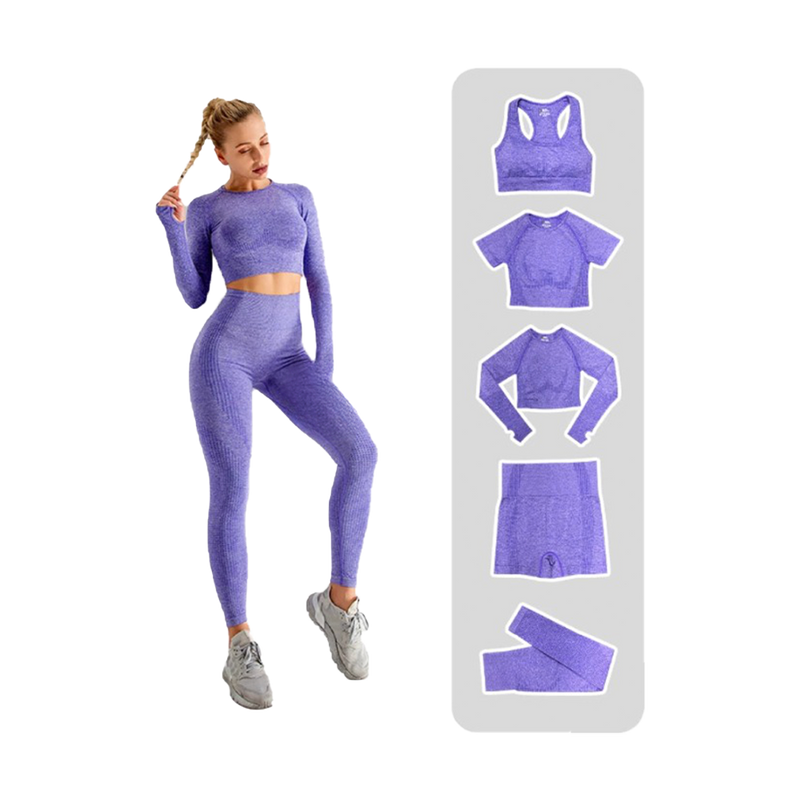 Ensemble de sport 5PCS pour Femme