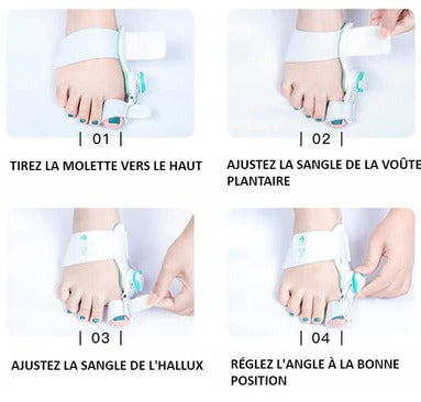 Attelle ajustable pour hallux valgus