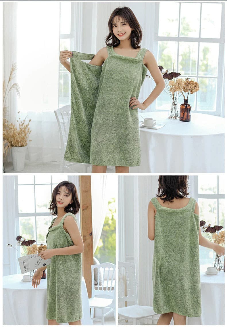 Serviette de bain en Bambou - Effet robe